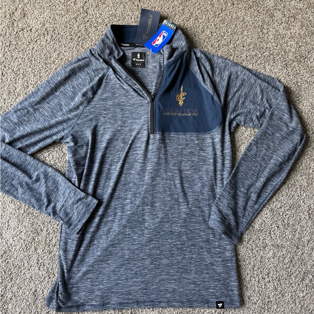Fanatics Cavaliers Blue Quarter-Zip Pullover